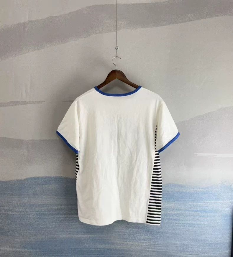 Louis Vuitton Louis Vuitton White Striped Short Sleeve Shirt Size US M / EU 48-50 / 2 - 3 Thumbnail