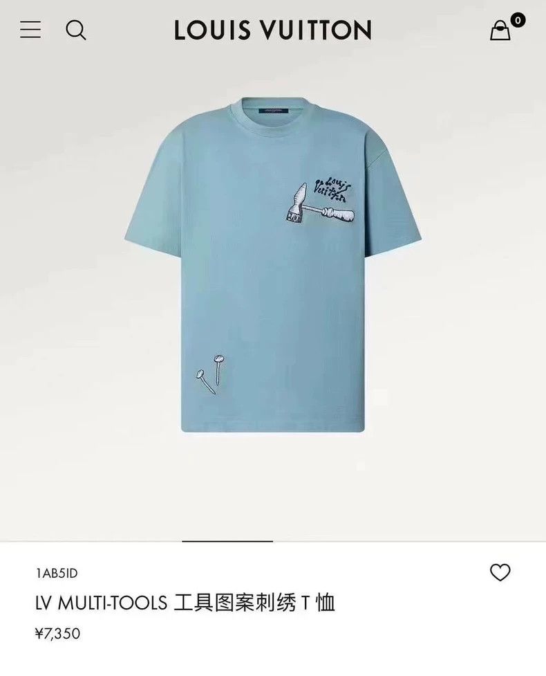 Louis Vuitton Louis Vuitton Embroidered Short Sleeve Shirt Size US S / EU 44-46 / 1 - 4 Thumbnail