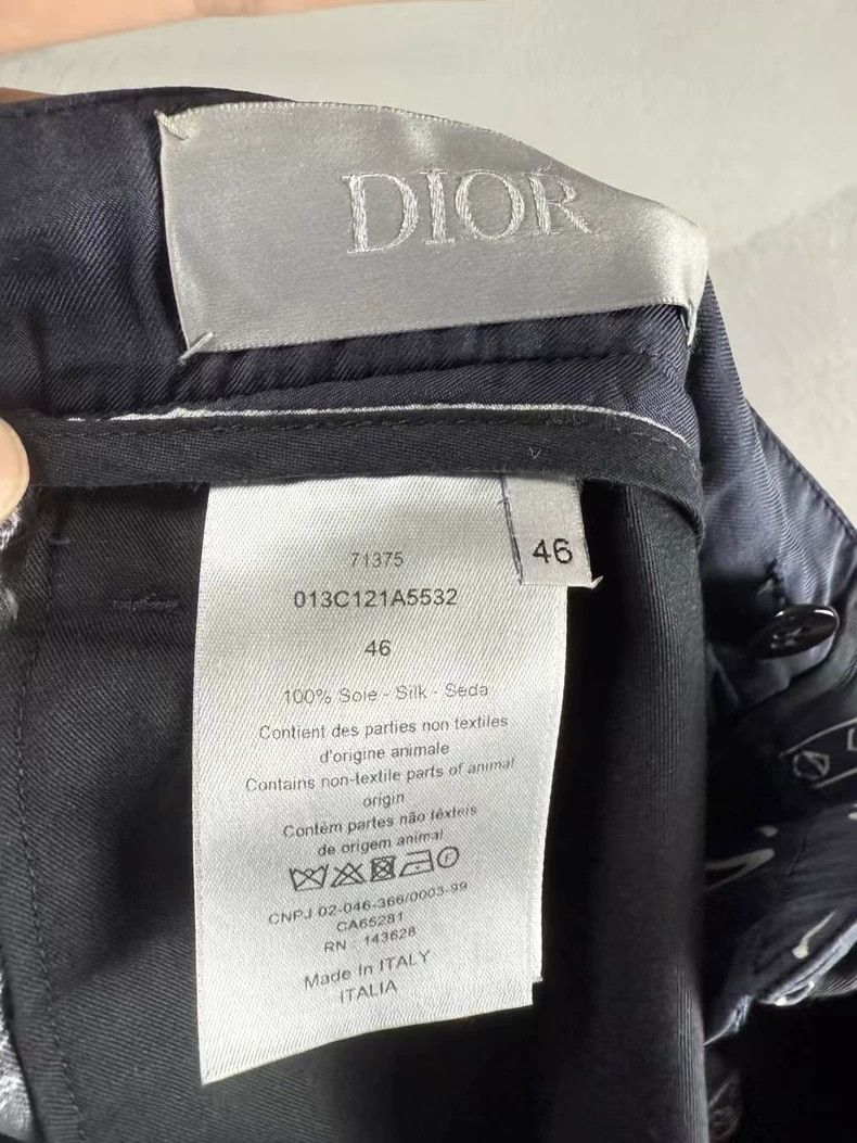 Dior Dior Black Paisley Silk Shorts Size 46 Size US 36 / EU 52 - 4 Thumbnail