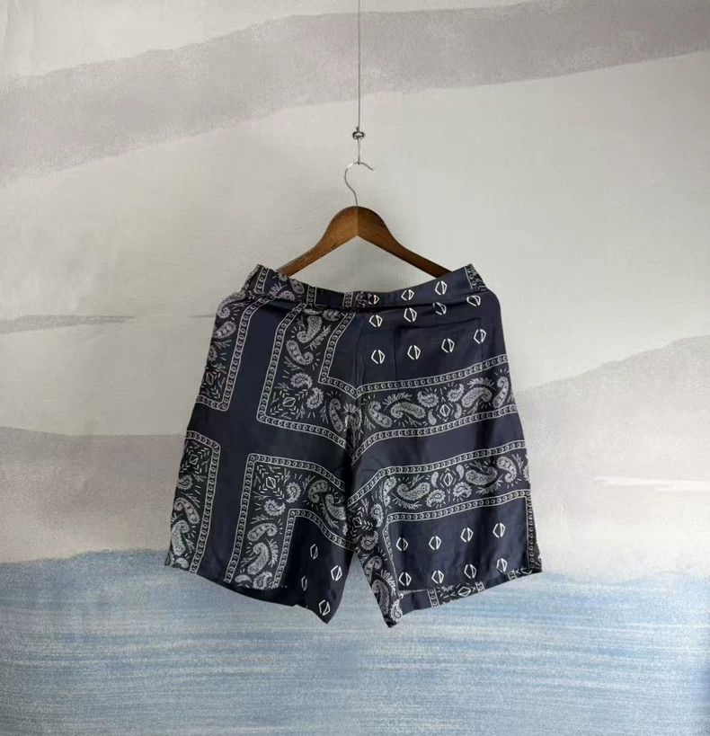 Dior Dior Black Paisley Silk Shorts Size 46 Size US 36 / EU 52 - 3 Thumbnail