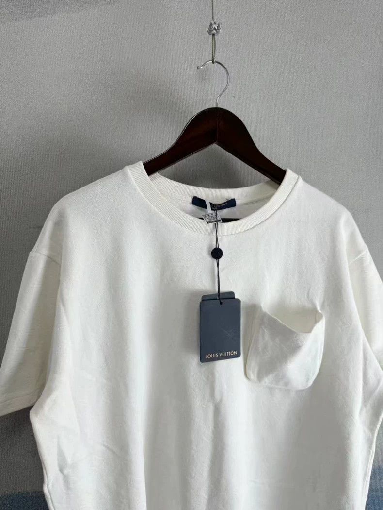 Louis Vuitton Louis Vuitton White Pocket Print Short Sleeve Shirt Size US L / EU 52-54 / 3 - 2 Thumbnail