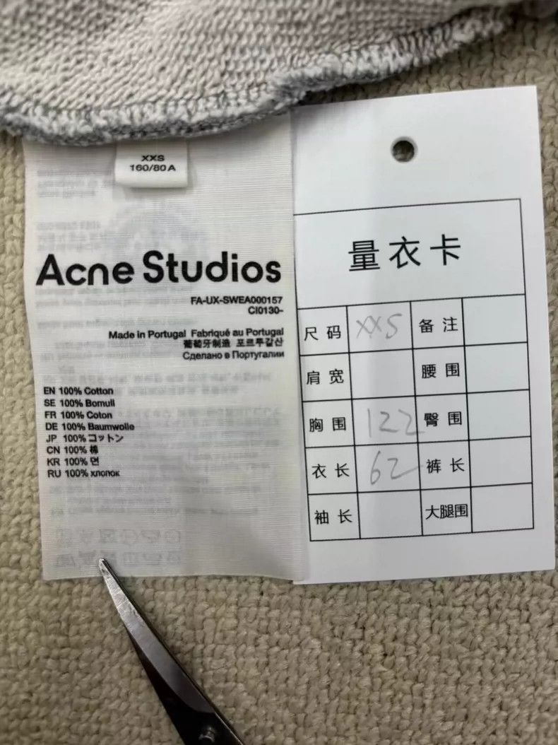 Acne Studios Acne Studios Gray Zip-Up Hoodie Size US XXS / EU 40 - 4 Thumbnail