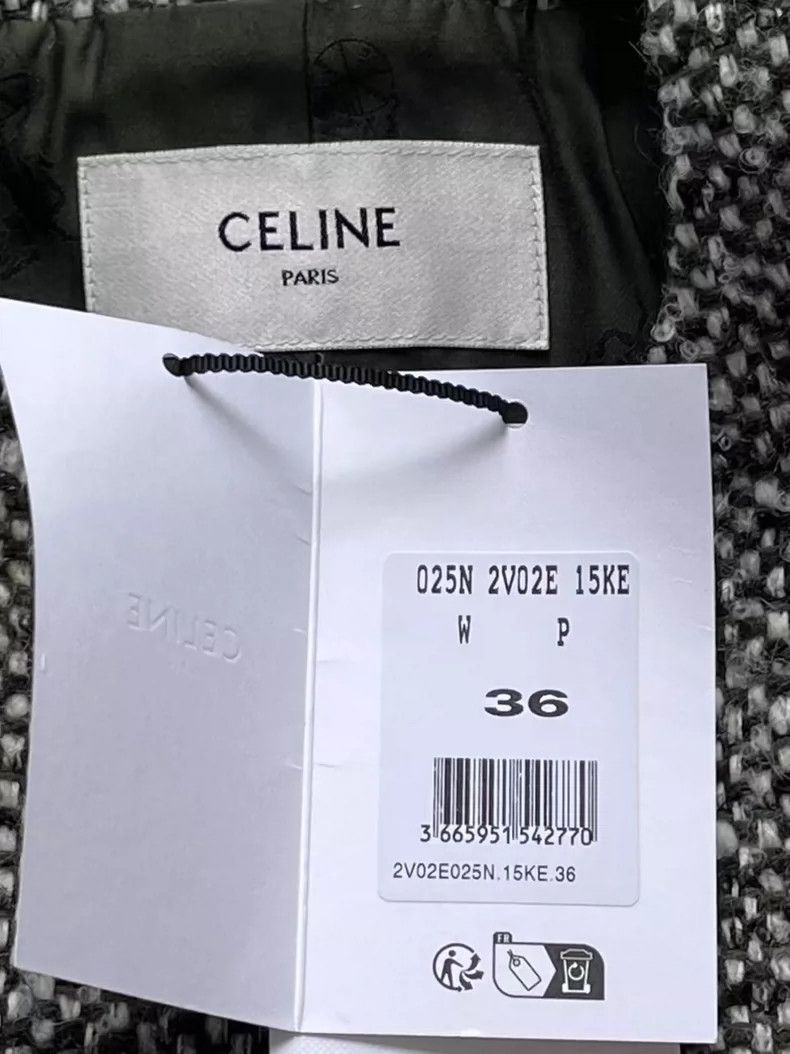 Celine Celine Tweed Oversized Four-Pocket Jacket Size US S / EU 44-46 / 1 - 6 Thumbnail