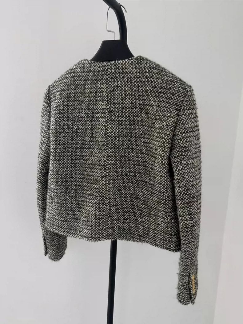 Celine Celine Tweed Oversized Four-Pocket Jacket Size US S / EU 44-46 / 1 - 2 Thumbnail