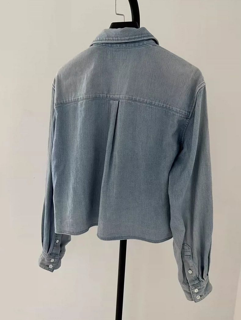 Celine Celine SS22 Cropped Long Sleeve Shirt Size US M / EU 48-50 / 2 - 2 Thumbnail