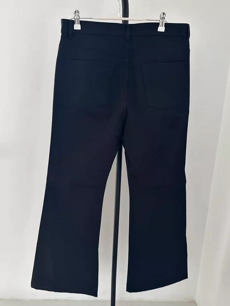 Balenciaga Balenciaga Flared Straight Cut Pants Black Size US 6 / EU 39 - 2 Thumbnail