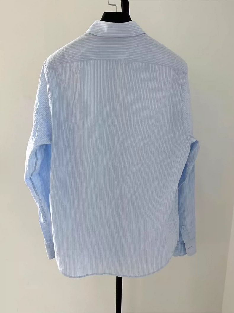 Gucci Gucci Stripe Embroidered Long Sleeve Shirt Size US M / EU 48-50 / 2 - 2 Thumbnail