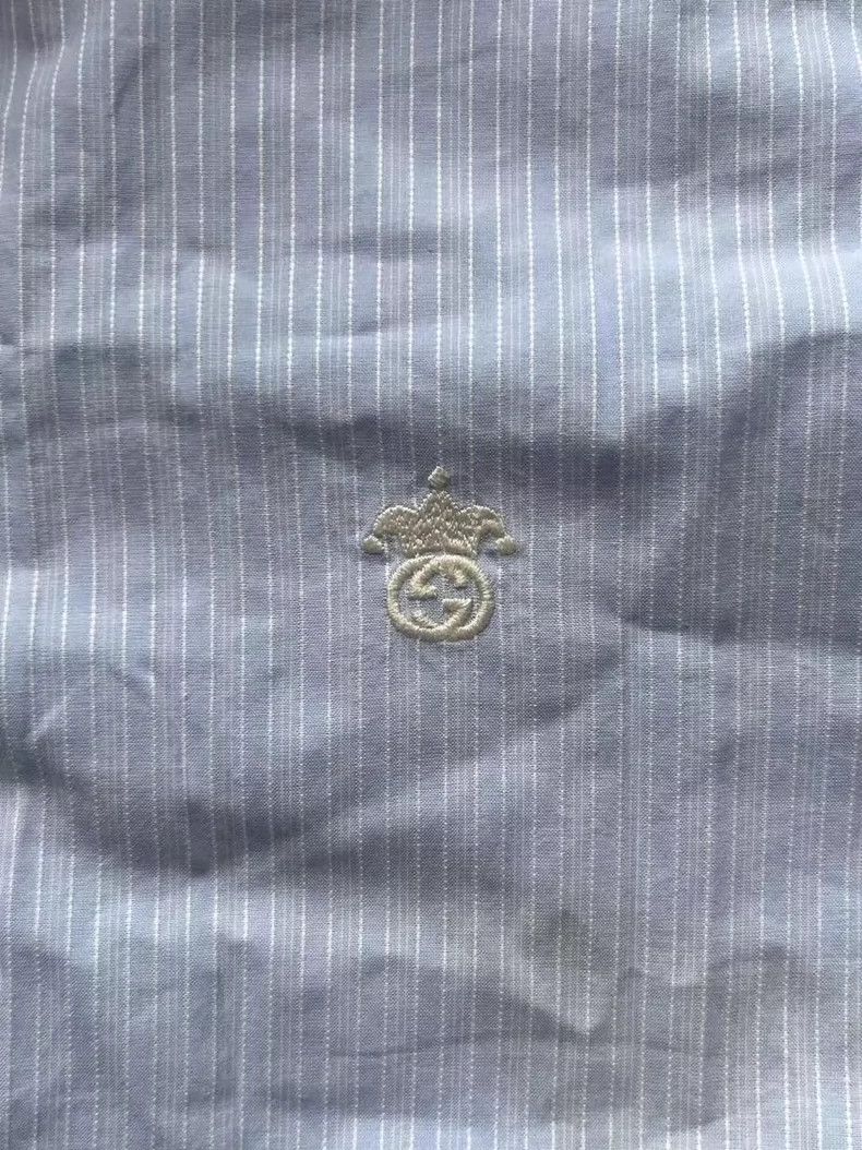 Gucci Gucci Stripe Embroidered Long Sleeve Shirt Size US M / EU 48-50 / 2 - 3 Thumbnail