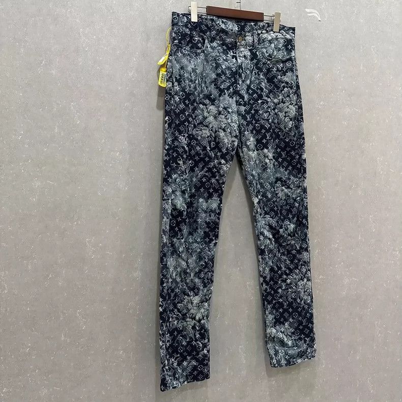 Louis Vuitton Louis Vuitton Logo Denim Pants for Men Size US 32 / EU 48 - 4 Thumbnail