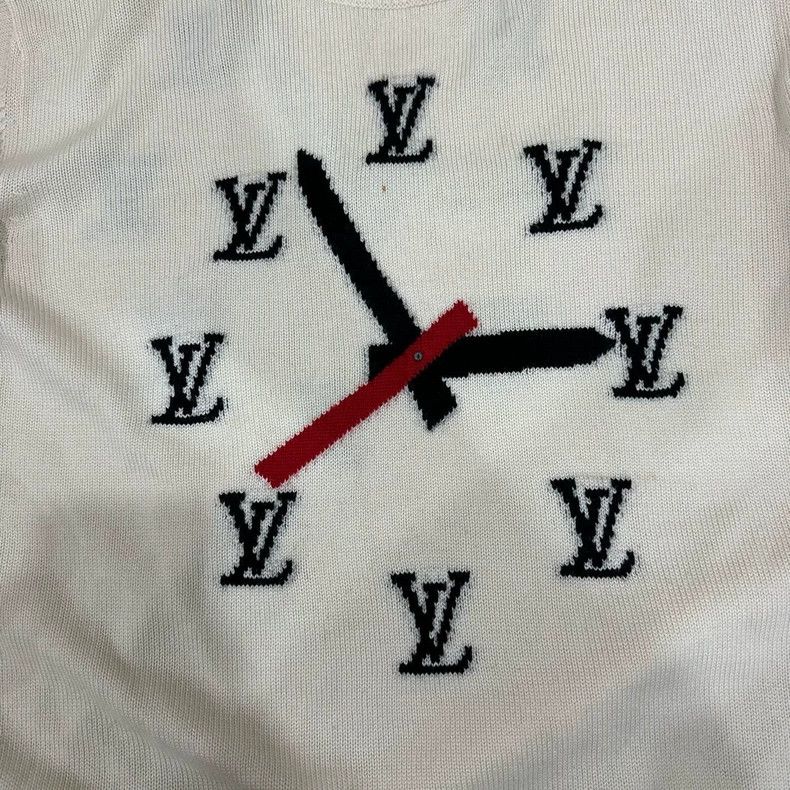 Louis Vuitton Louis Vuitton Cream Clock Pattern Sweater Size US L / EU 52-54 / 3 - 4 Thumbnail