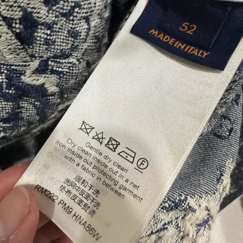 Louis Vuitton Unique Blue and White Denim Jacket Size US XXL / EU 58 / 5 - 8 Thumbnail