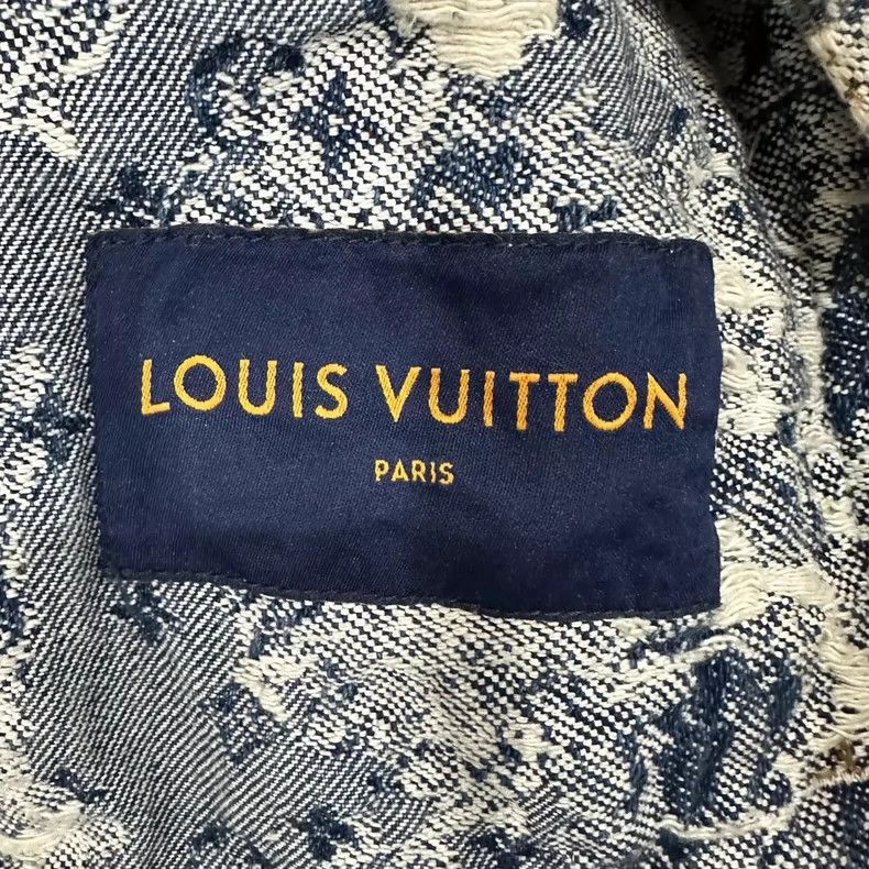 Louis Vuitton Unique Blue and White Denim Jacket Size US XXL / EU 58 / 5 - 7 Thumbnail