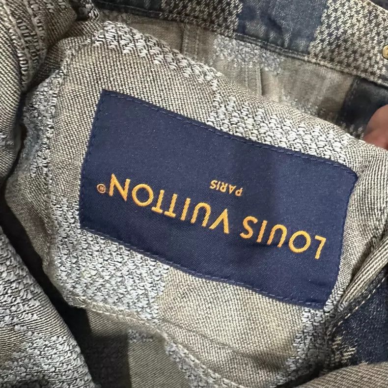 Louis Vuitton Louis Vuitton Checkerboard Denim Jacket Size US XXL / EU 58 / 5 - 5 Thumbnail