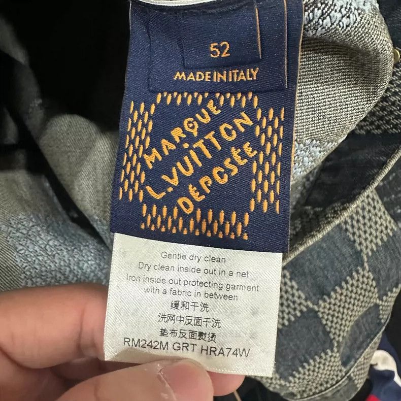 Louis Vuitton Louis Vuitton Checkerboard Denim Jacket Size US XXL / EU 58 / 5 - 6 Thumbnail