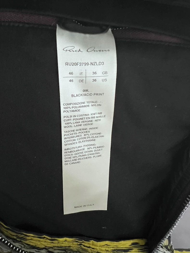 Rick Owens Limited Edition Color Block Puffer Jacket Size US L / EU 52-54 / 3 - 5 Thumbnail