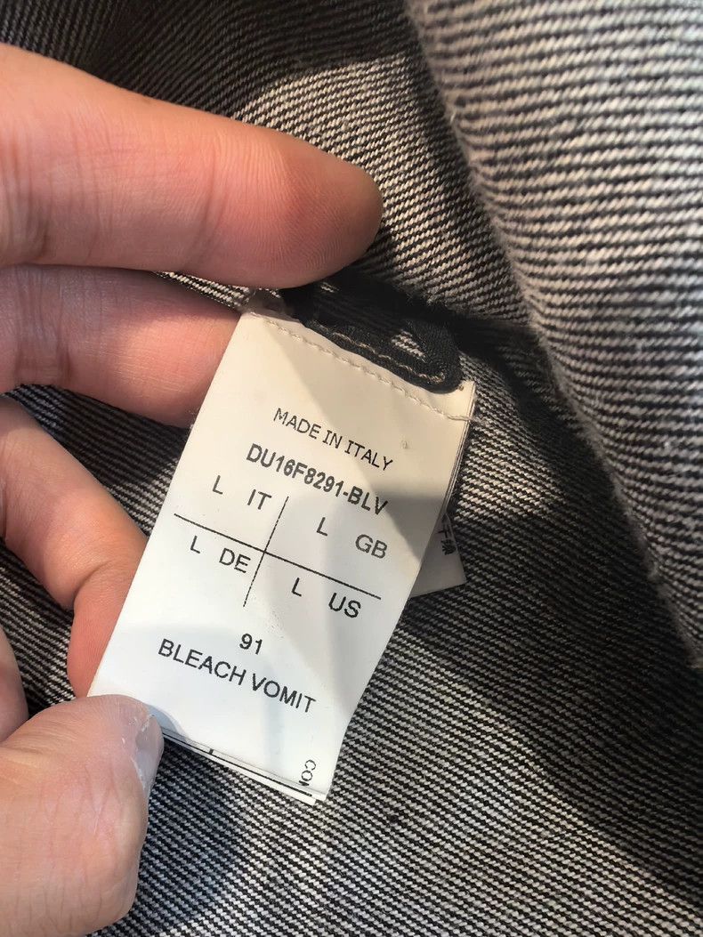 Rick Owens Rick Owens Drkshdw Splatter Denim Jacket Size US L / EU 52-54 / 3 - 5 Thumbnail