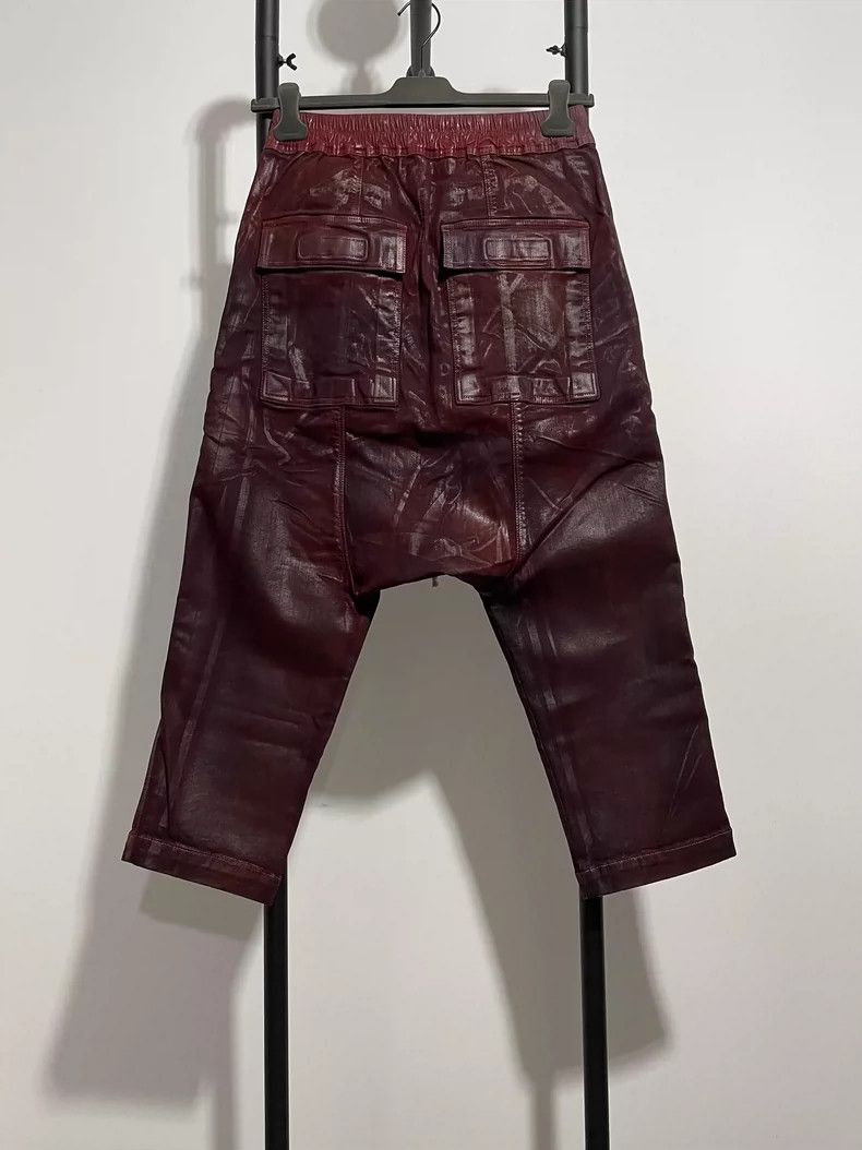 Rick Owens Rick Owens Coated Waxed Cropped Pants Size US 36 / EU 52 - 2 Thumbnail
