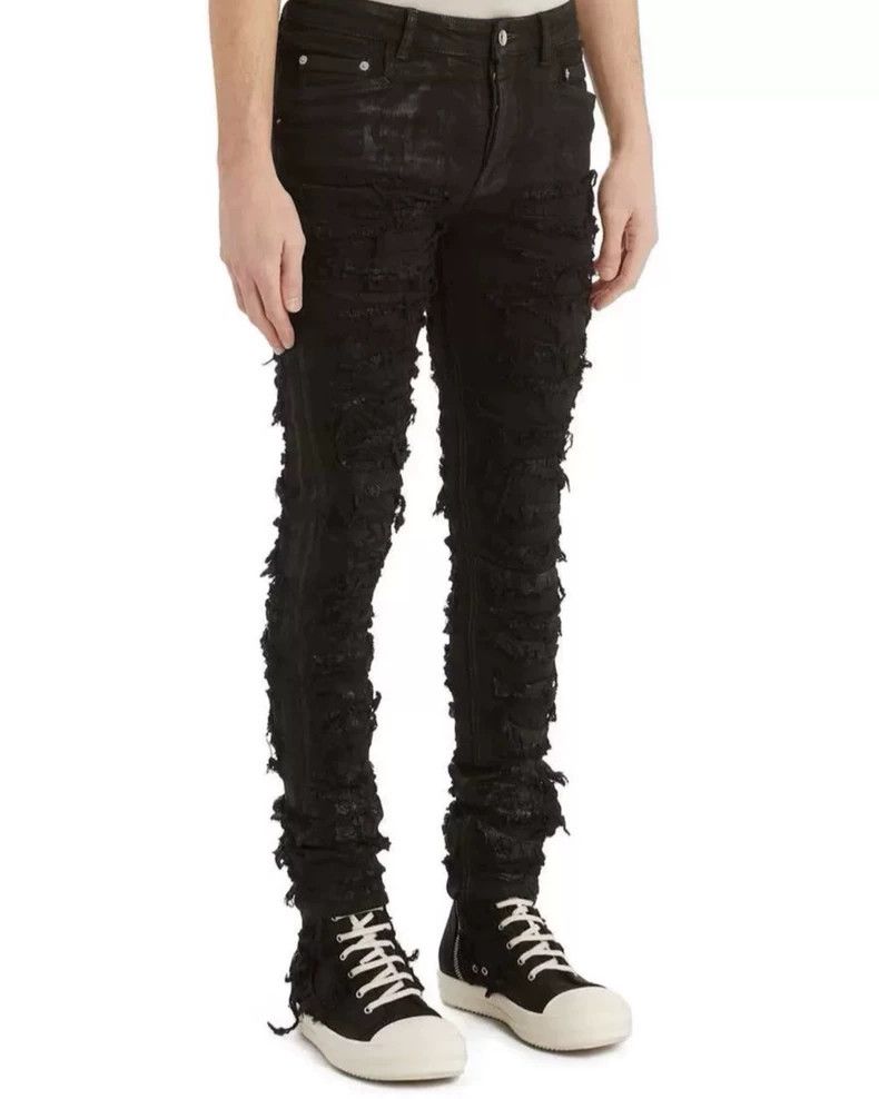 Rick Owens Drkshdw Rick Owens Drkshdw Ripped Black Skinny Jeans Size US 31 - 6 Thumbnail
