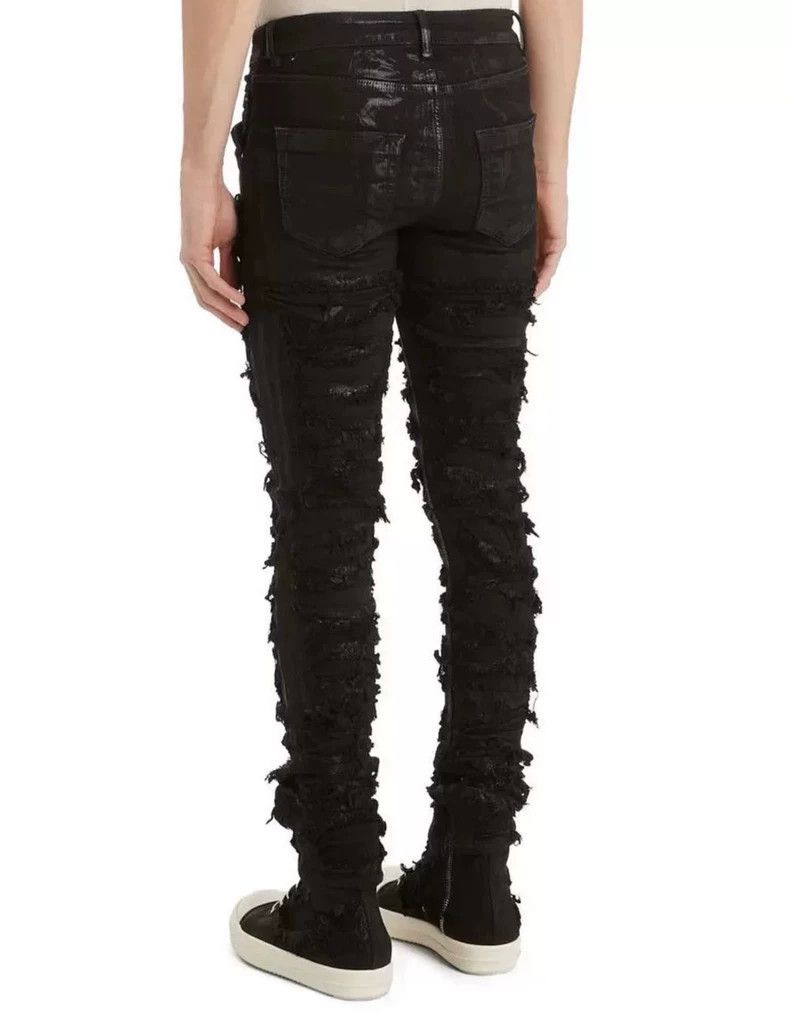 Rick Owens Drkshdw Rick Owens Drkshdw Ripped Black Skinny Jeans Size US 31 - 7 Thumbnail