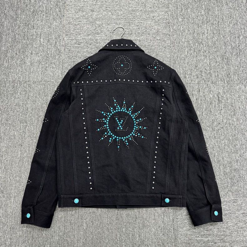 Louis Vuitton Louis Vuitton Denim Jacket with Studs Size US L / EU 52-54 / 3 - 5 Thumbnail