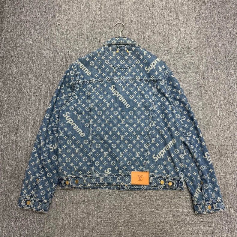 Louis Vuitton Louis Vuitton Supreme Denim Jacket Size US XXL / EU 58 / 5 - 5 Thumbnail