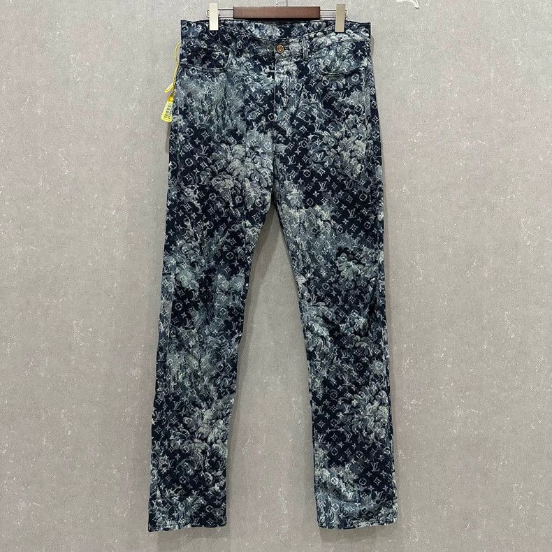 Louis Vuitton Louis Vuitton Logo Denim Pants Size 32 Size US 32 / EU 48 - 3 Thumbnail