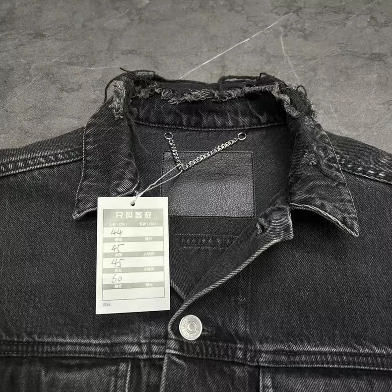 Balenciaga Balenciaga Black Denim Jacket Outerwear Size US L / EU 52-54 / 3 - 4 Thumbnail