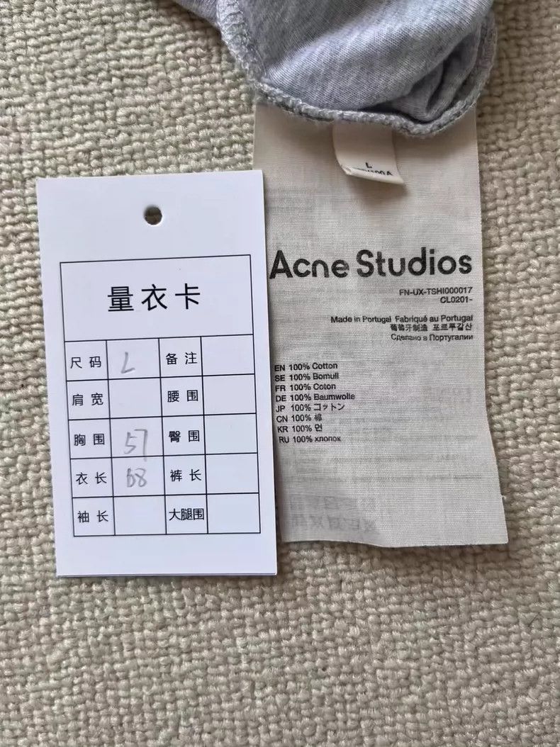 Acne Studios Acne Studios 1996 Gray Short Sleeve T-Shirt Size US L / EU 52-54 / 3 - 5 Thumbnail