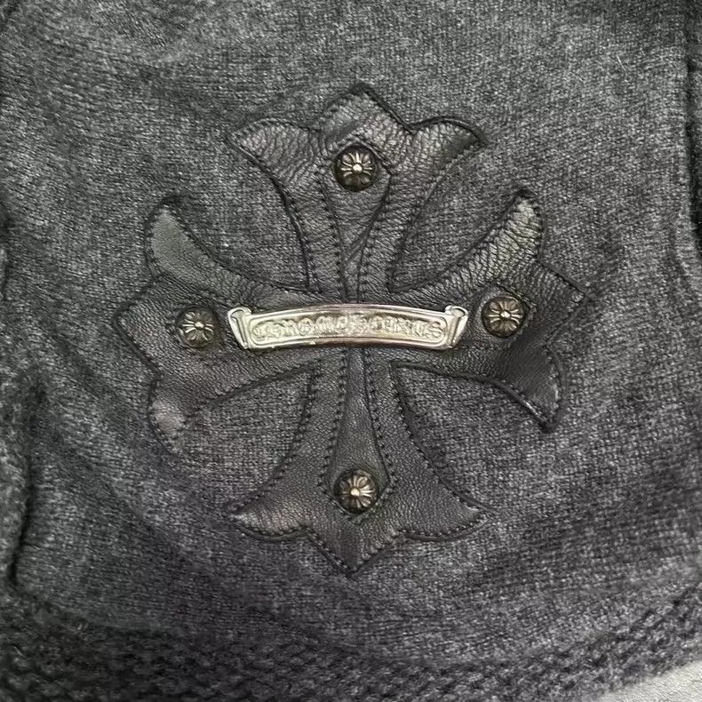 Chrome Hearts Chrome Hearts Hooded Knit Zip Jacket M Size US M / EU 48-50 / 2 - 7 Thumbnail
