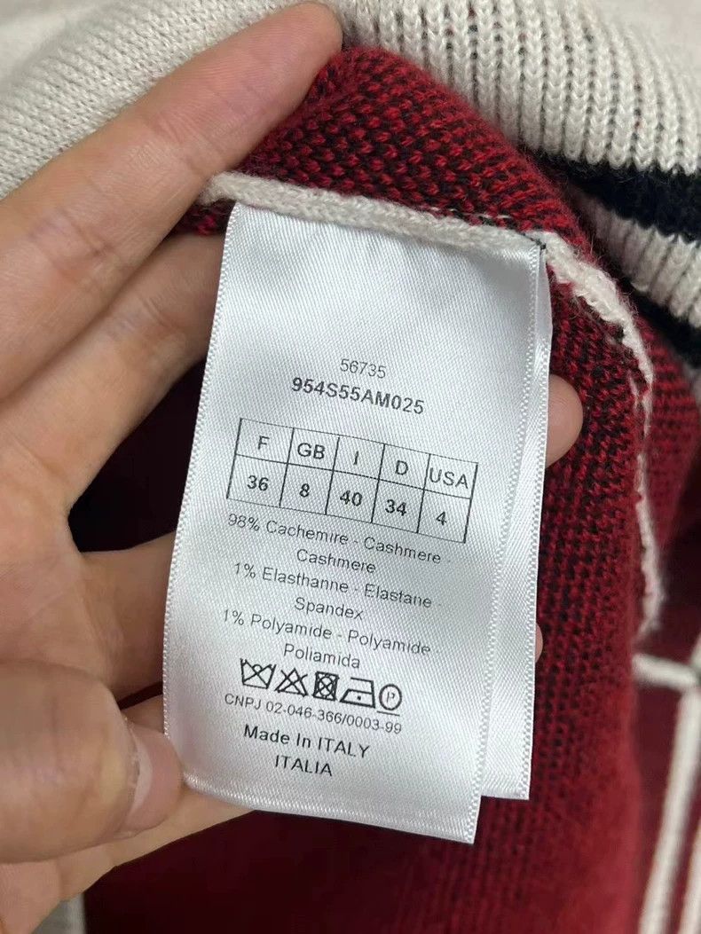 Dior Dior Cashmere Sweater with Heart Logo Size US S / EU 44-46 / 1 - 3 Thumbnail