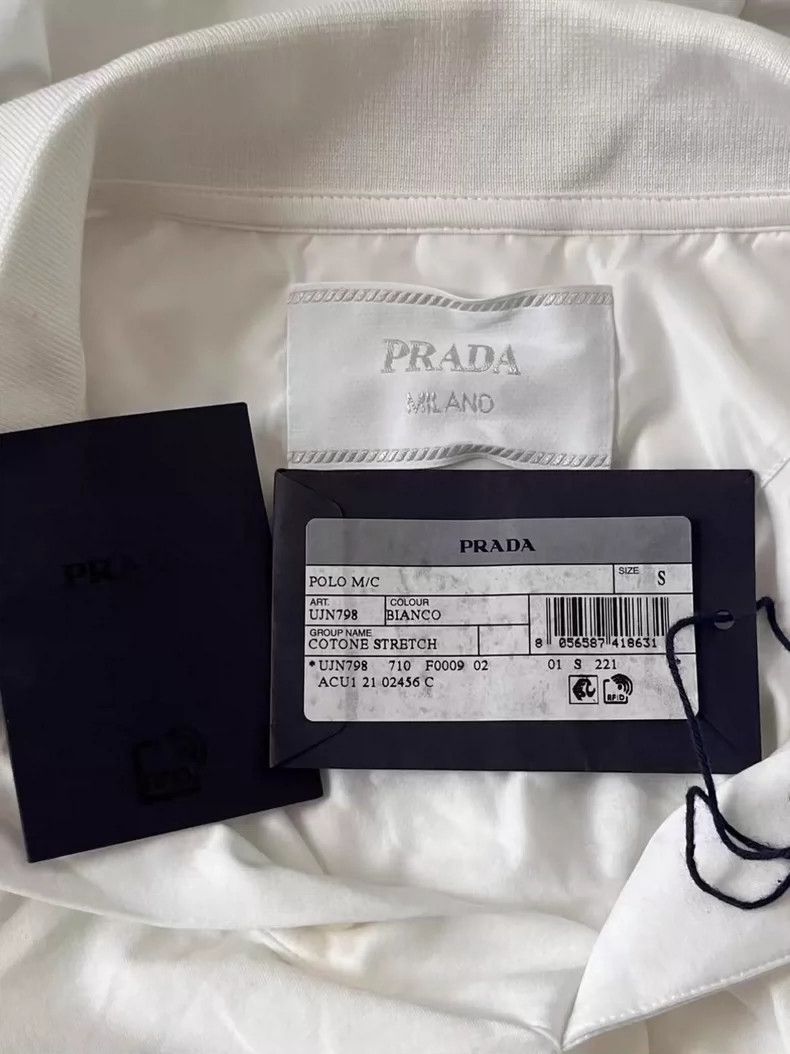 Prada PRADA SS22 Logo Short Sleeve Polo Shirt Size US S / EU 44-46 / 1 - 3 Thumbnail