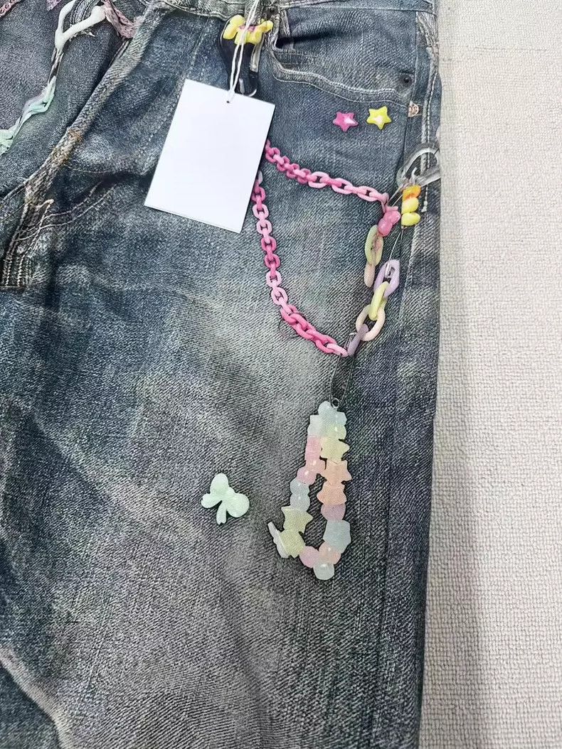 Acne Studios Acne Studios 3D Print Loose Wide-Leg Jeans Size US 8 / EU 41 - 4 Thumbnail