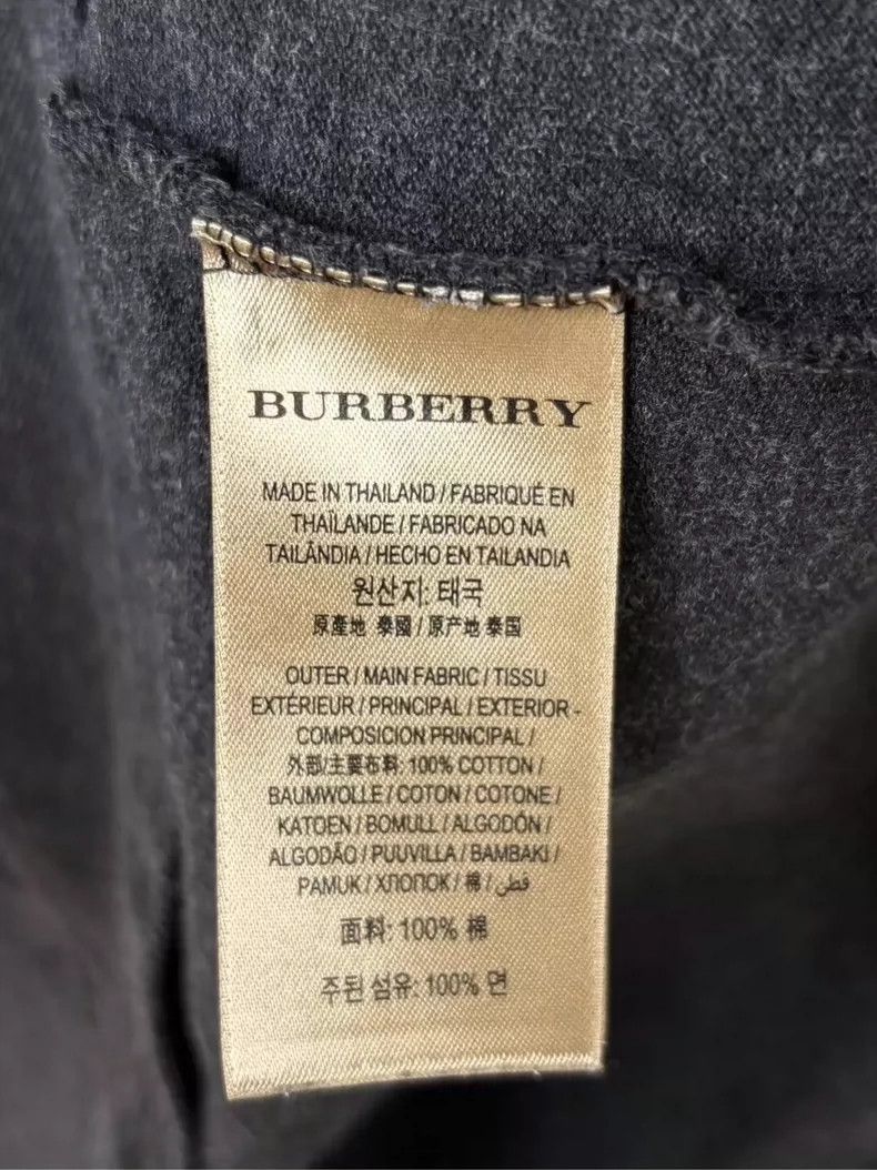 Burberry Burberry Embroidered Polo Shirt in Gray Size US XL / EU 56 / 4 - 4 Thumbnail