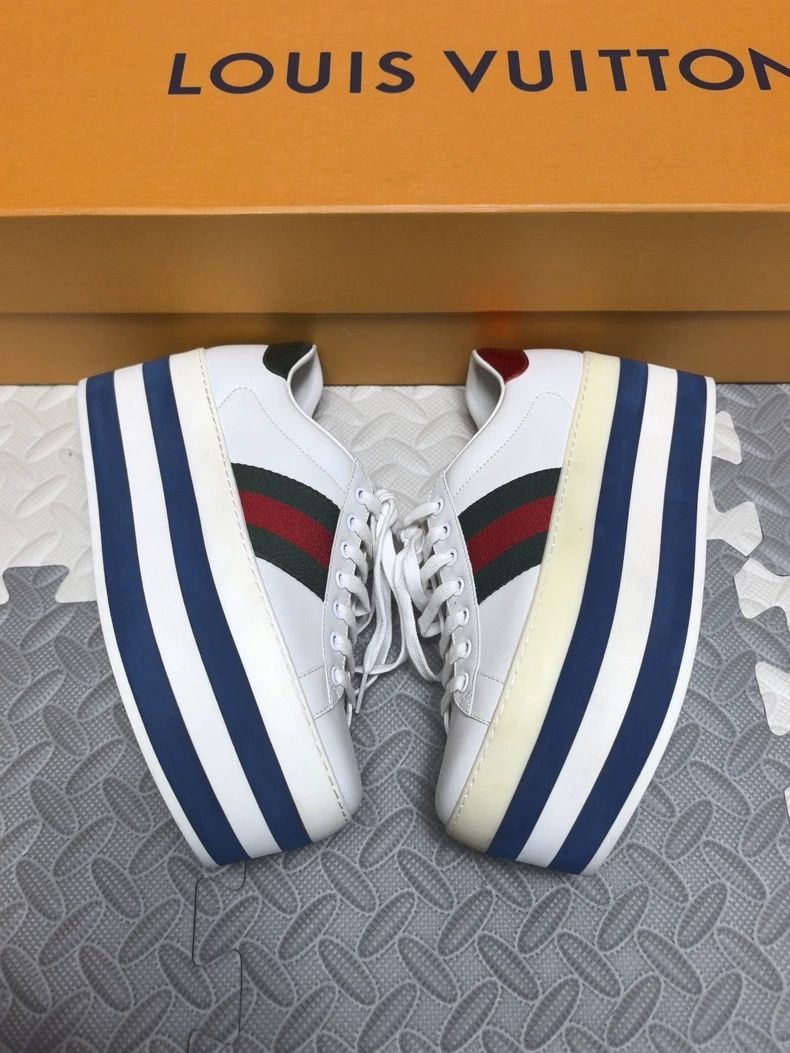 Gucci Gucci Thick-Soled Men's White Sneakers Size US 6 / EU 39 - 5 Thumbnail