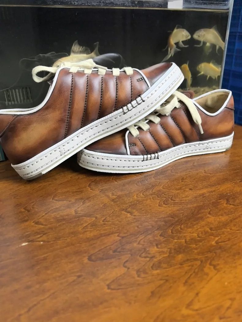 Berluti Berluti Playtime Handcrafted Men's Sneakers Size US 5.5 / EU 38 - 3 Thumbnail