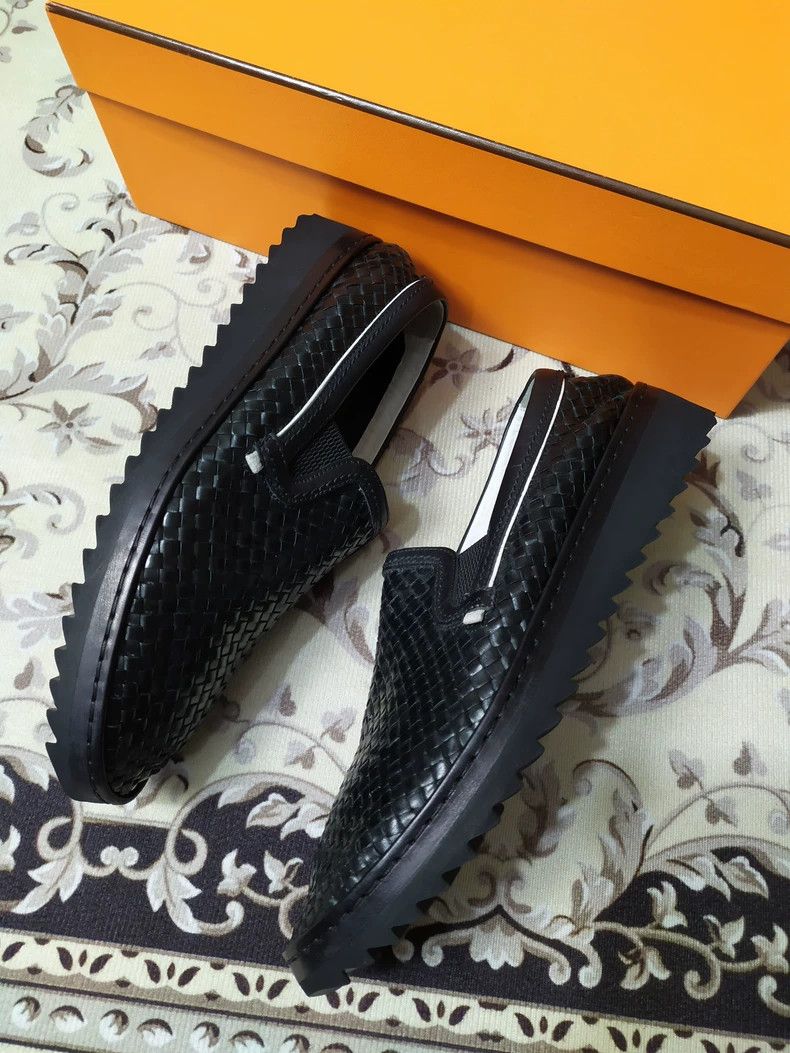 Dolce & Gabbana Black Woven Slip-On Shoes Size 7 Size US 7 / EU 40 - 3 Thumbnail