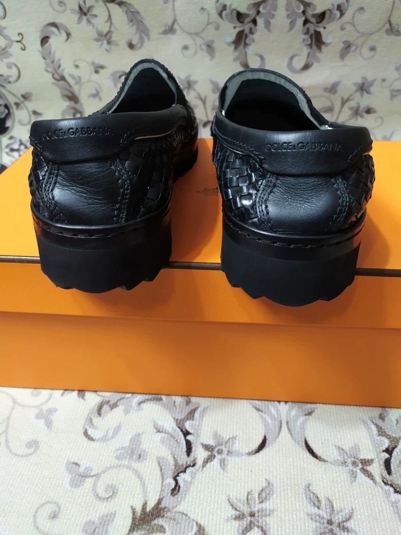 Dolce & Gabbana Black Woven Slip-On Shoes Size 7 Size US 7 / EU 40 - 6 Thumbnail