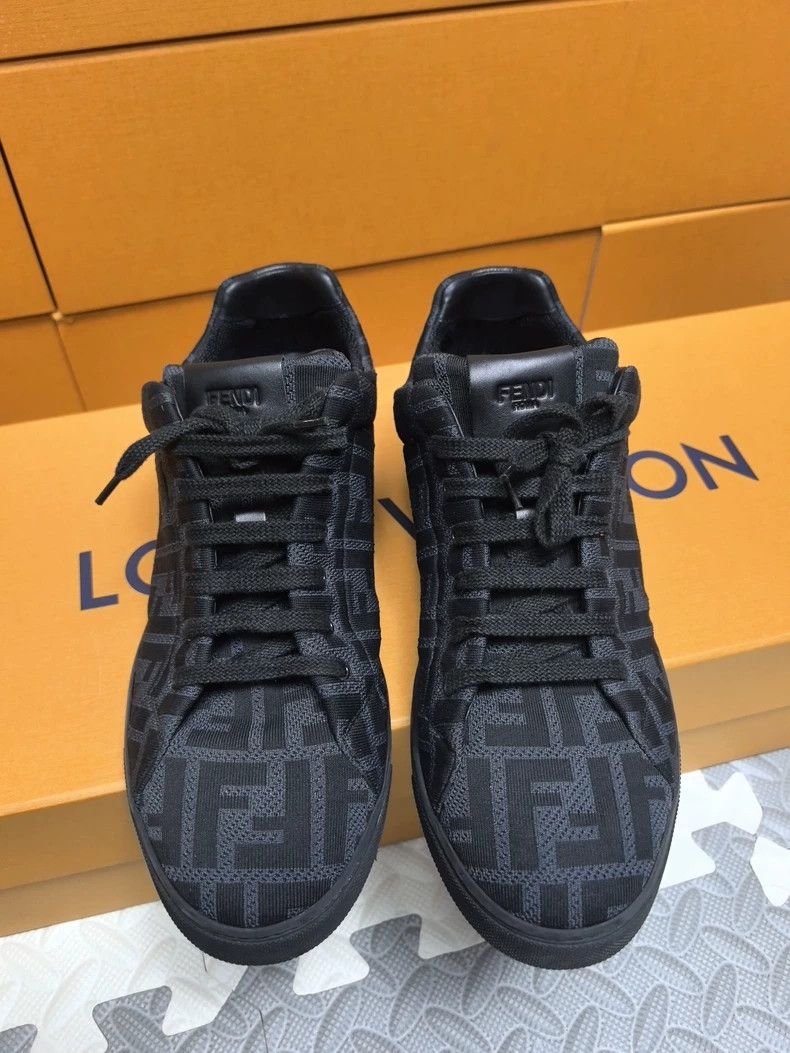 Fendi Fendi Black Fashion Casual Sneakers Size US 10 / EU 43 - 4 Thumbnail