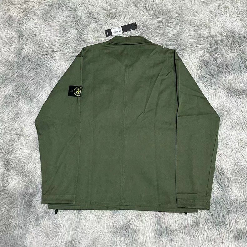 Stone Island Stone Island Half-Zip Jacket in Army Green Size US L / EU 52-54 / 3 - 2 Thumbnail