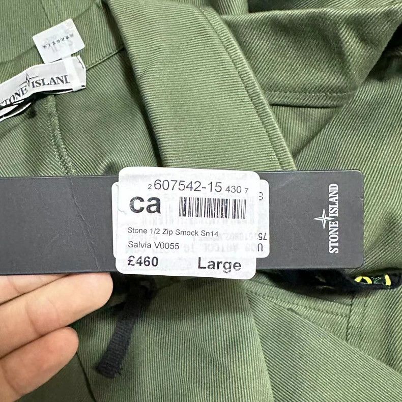 Stone Island Stone Island Half-Zip Jacket in Army Green Size US L / EU 52-54 / 3 - 5 Thumbnail