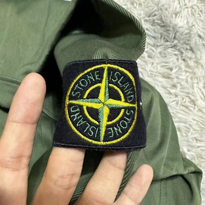 Stone Island Stone Island Half-Zip Jacket in Army Green Size US L / EU 52-54 / 3 - 3 Thumbnail