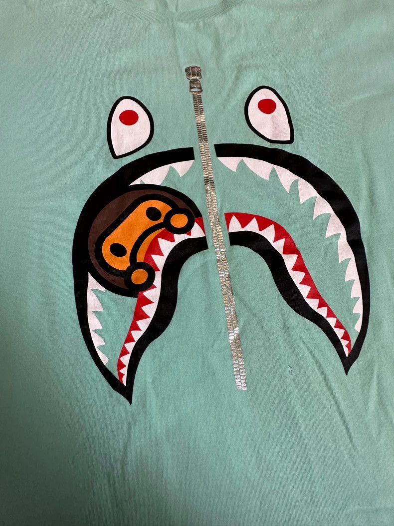Bape BAPE Shark Graphic Short Sleeve T-Shirt Size US XXL / EU 58 / 5 - 2 Thumbnail