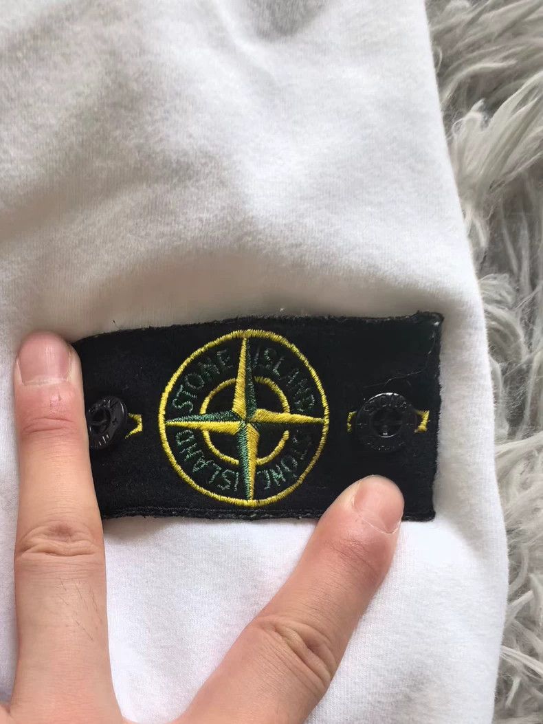 Stone Island Stone Island White Basic Sweatshirt Size 3XL Size US XXL / EU 58 / 5 - 4 Thumbnail