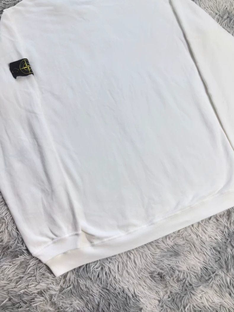 Stone Island Stone Island White Basic Sweatshirt Size 3XL Size US XXL / EU 58 / 5 - 8 Thumbnail