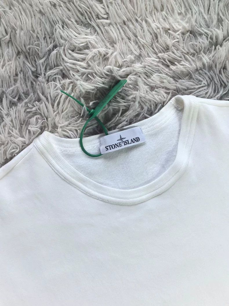 Stone Island Stone Island White Basic Sweatshirt Size 3XL Size US XXL / EU 58 / 5 - 2 Thumbnail