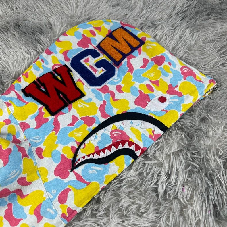 Bape Bape Candy Camo Shark Zip Hoodie Size US XL / EU 56 / 4 - 2 Thumbnail