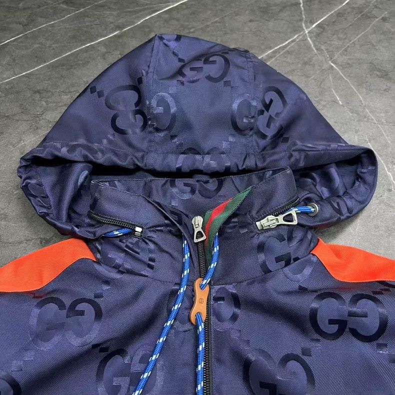 Gucci Gucci Blue Orange Half-Zip Jacket Size US M / EU 48-50 / 2 - 5 Thumbnail