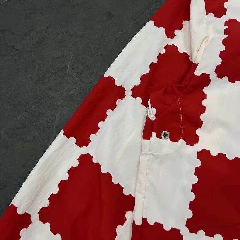 Louis Vuitton Louis Vuitton Red and White Checkered Jacket Size US L / EU 52-54 / 3 - 5 Thumbnail