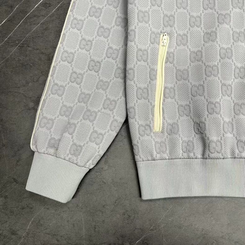 Gucci GUCCI Logo Print Zip-Up Long Sleeve Jacket Size US L / EU 52-54 / 3 - 3 Thumbnail