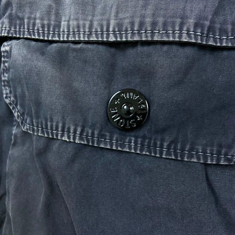 Stone Island Stone Island Gray Washed Zip-Up Jacket Size US L / EU 52-54 / 3 - 3 Thumbnail